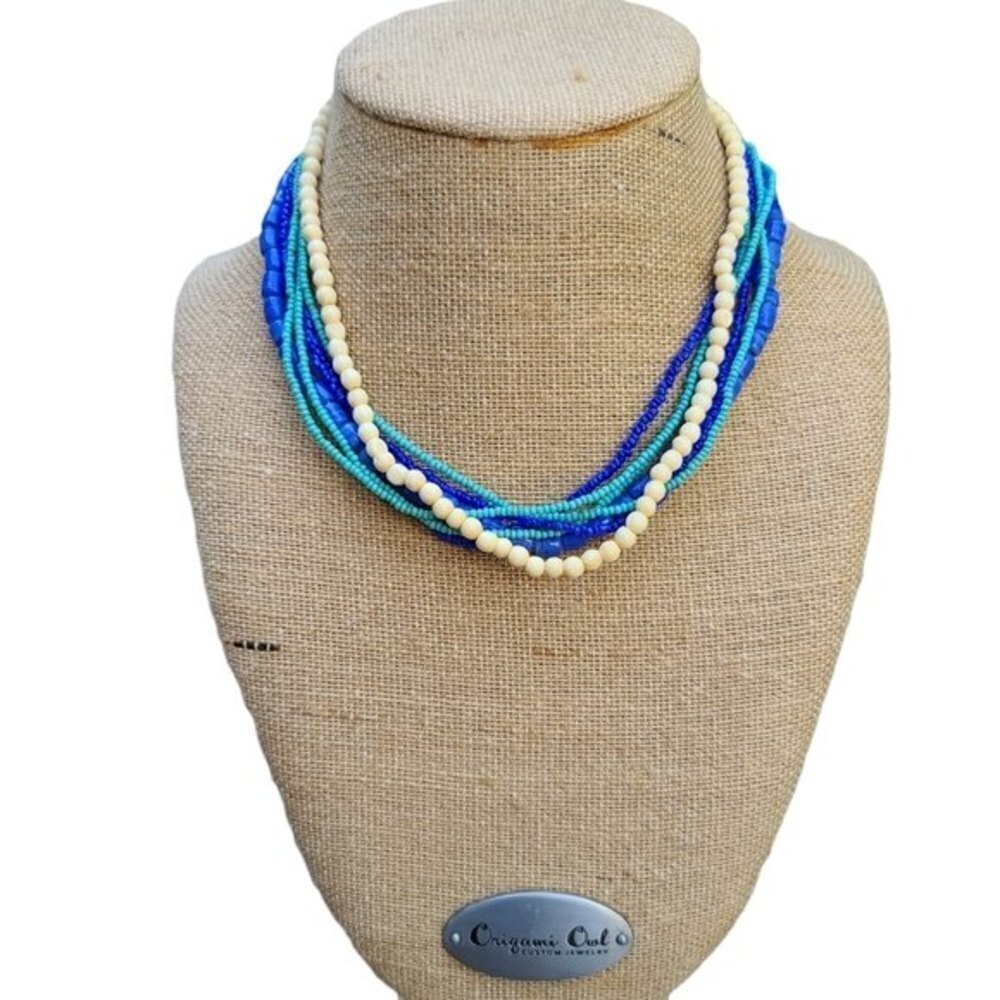 Layered Adjustable Beaded Necklace